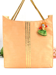 Silk Bag / Wedding Favors-Peach