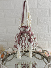 Dhaani Potli Bag-Dusty Rose