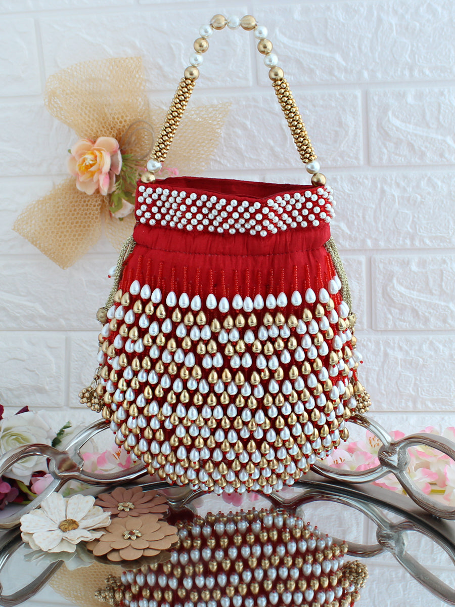 Poorva Potli  Bag - Red