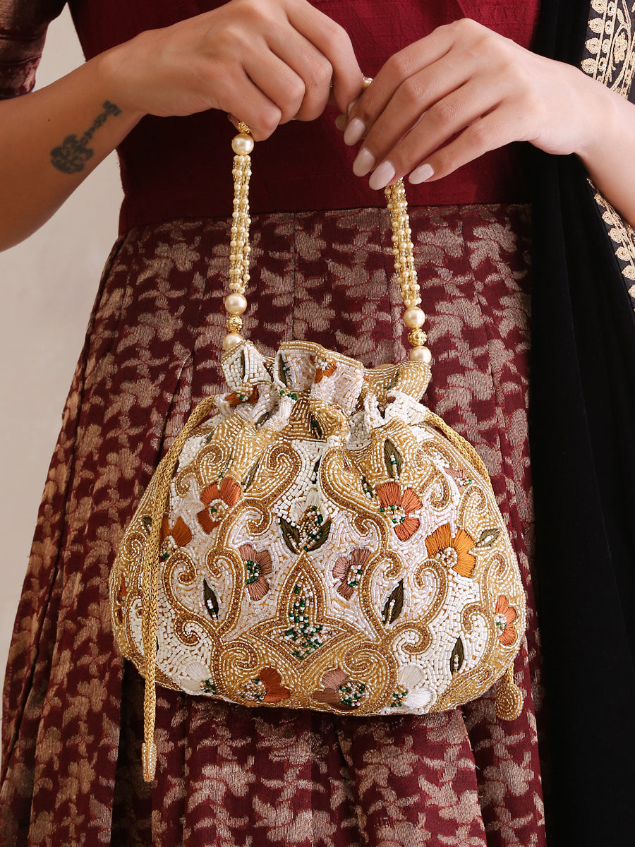 Kamya Potli Bag-Golden