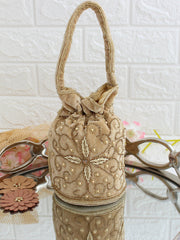 Gunjan Potli Bag-Golden