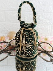 Gunjan Potli Bag-Dark green