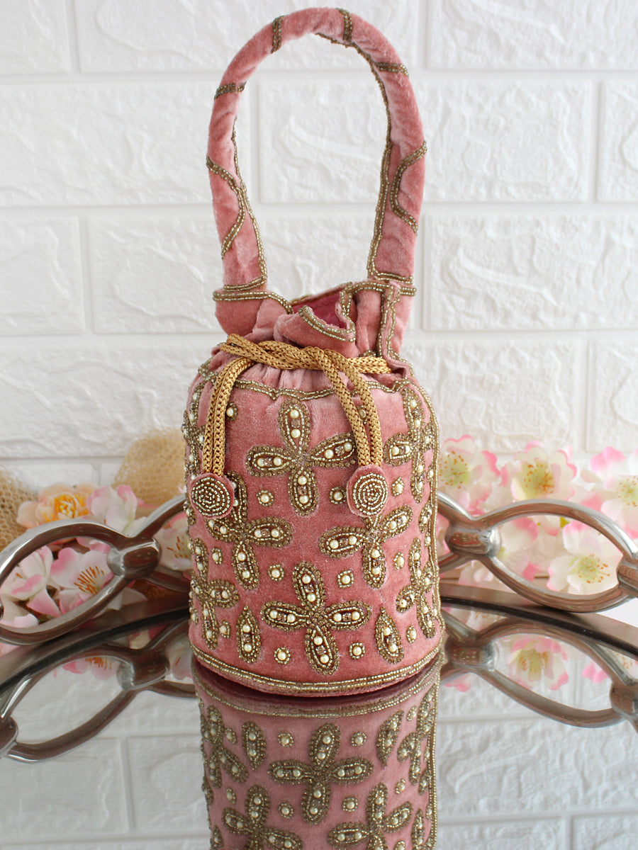 Vanya Potli Bag-Pink