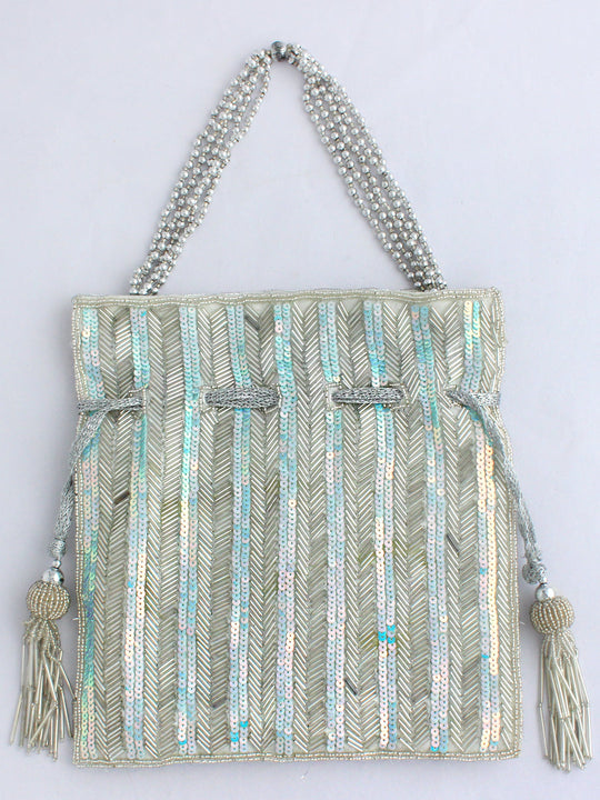 Mehreen Potli Bag-Aqua