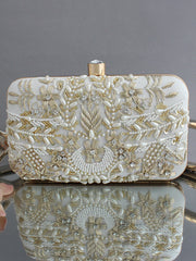 Geena Clutch Bag-Ivory