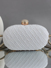 Elina Clutch Bag-White