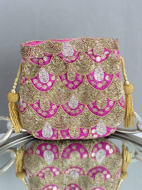 Sumona Potli Bag-mauve