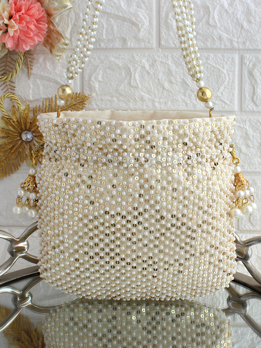 Nitika Potli Bag-Ivory