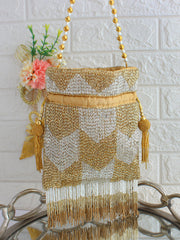 Tanvi Potli Bag-Antique Gold