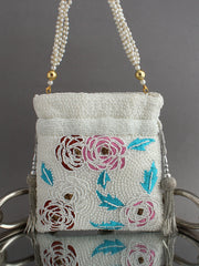 Maheen Potli Bag-White