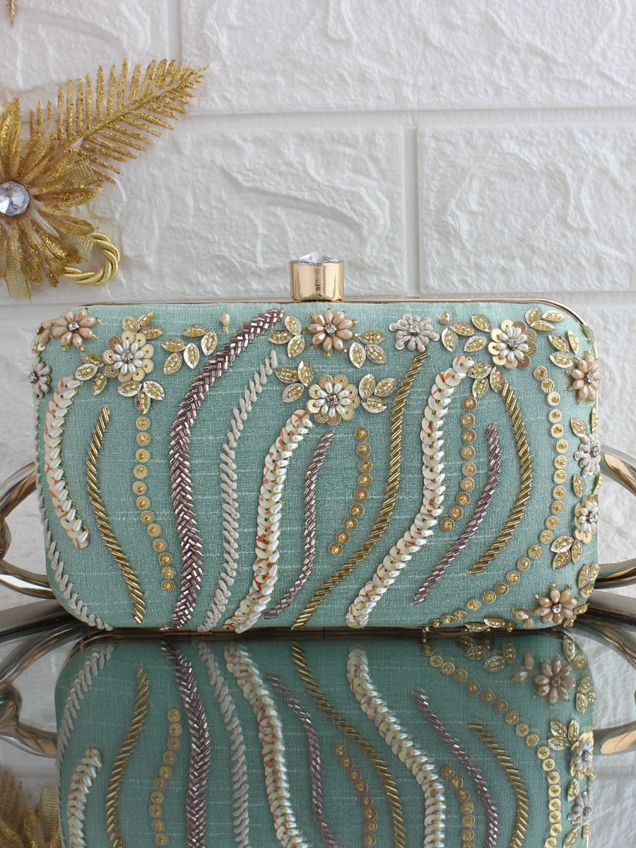 Samiya Clutch Bag-Mint Green