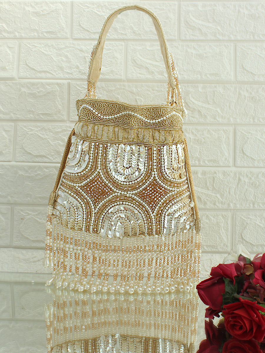 Shanvi Potli Bag-gold