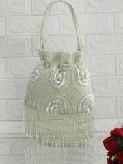 Shanvi Potli Bag-Ivory