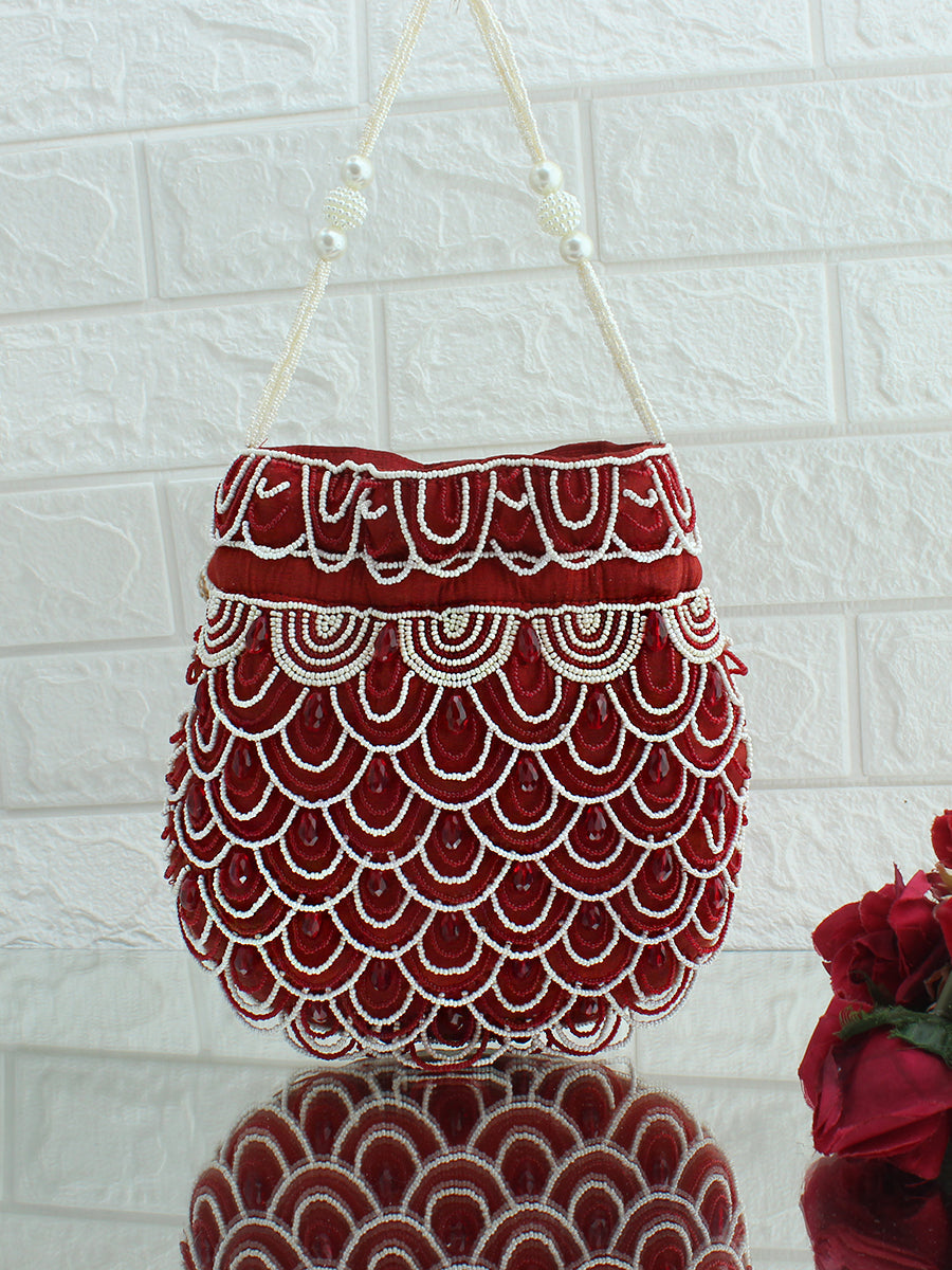 Navya Potli Bag-Maroon