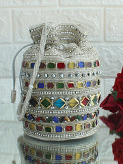 Heer Potli Bag-Silver