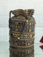 Heer Potli Bag-Antique Gold