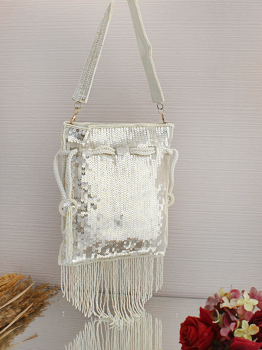 Virisha Potli Bag-Ivory
