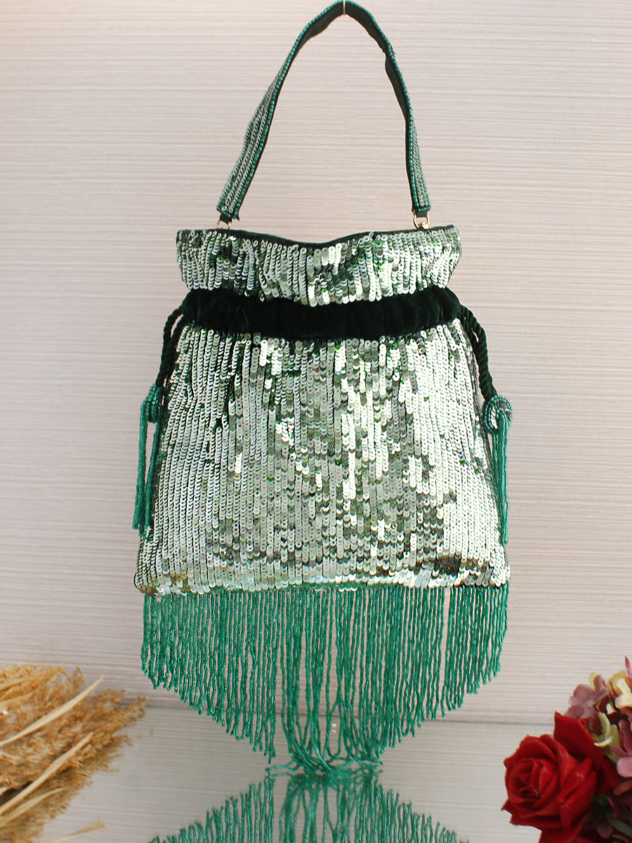 Virisha Potli Bag-green