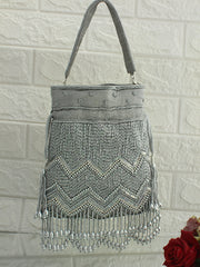 Somya Potli Bag-Grey