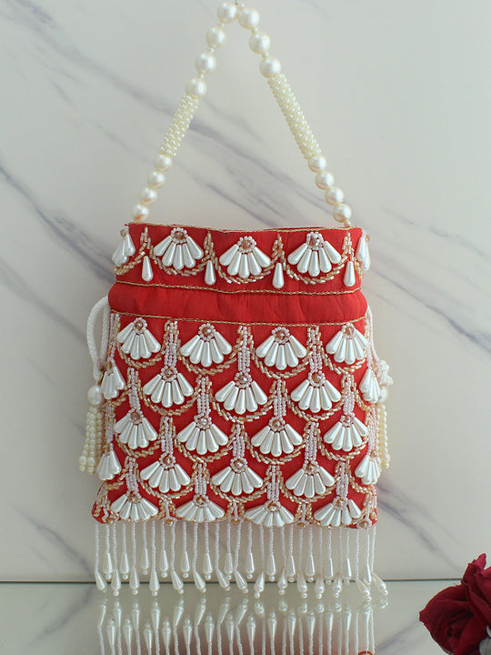 Navika Potli Bag-Red