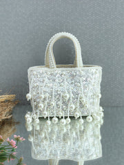 Richa Mini Hand bag-Ivory