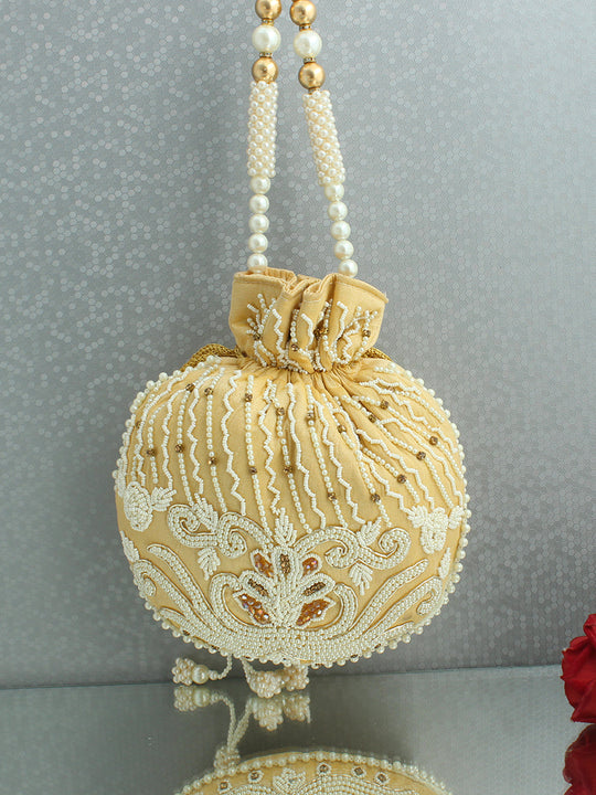 Manya Potli Bag-Beige