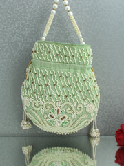 Manya Potli Bag-Mint Green