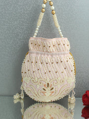 Manya Potli Bag--Pastel Pink