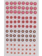 Multi Color Bindi Book with Stone Border Style - 14