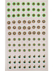 Multi Color Bindi Book with Stone Border - Style -19