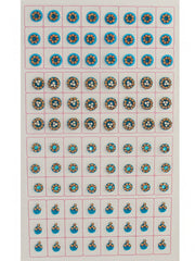 Multi Color Bindi Book with Stone Border - Style -19