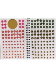 Stone Border Multi Color Bindi Book- Style-27-Multicolor