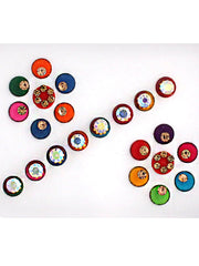 Pack of 6 Multi Color Bindi Card