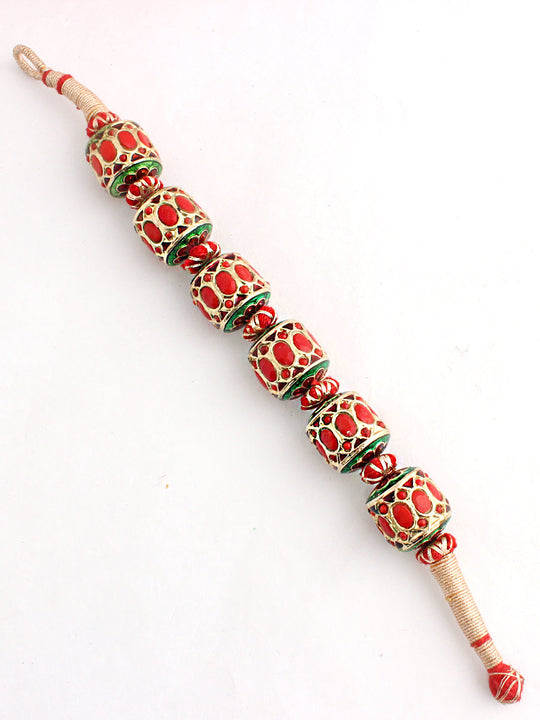 Ruhina Dholki Bracelet-Coral