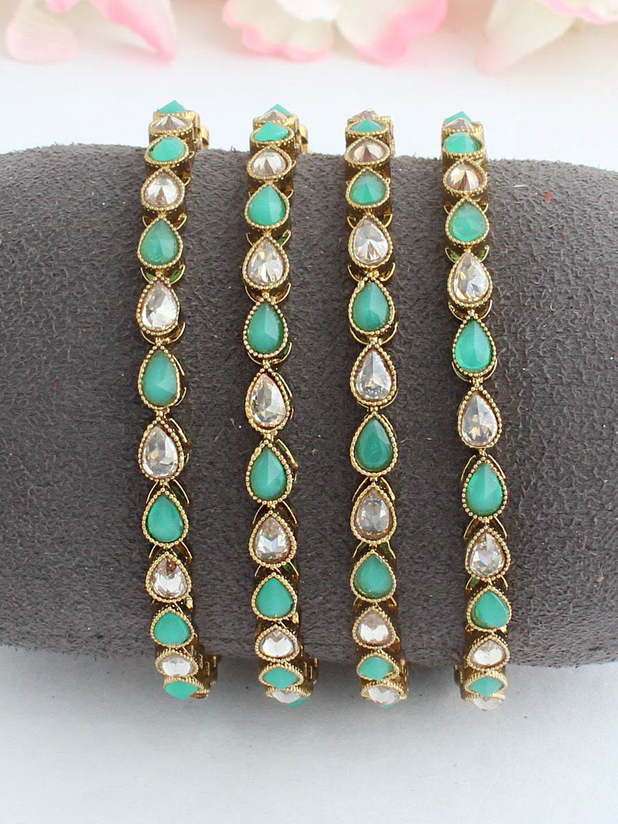 Shairy Bangle Set-Mint Green