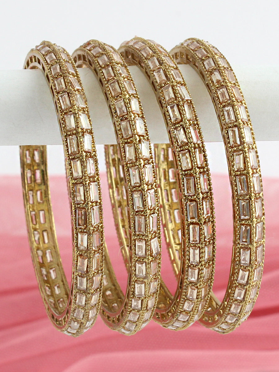 Mehak Bangle Set-Golden