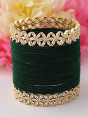 Chaaya Bangle Set-Green