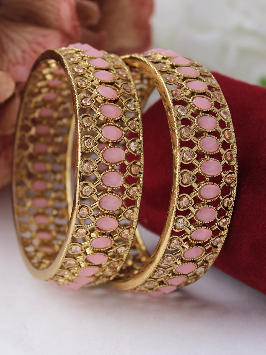 Pakhi Bangle Set-Pastel Pink 