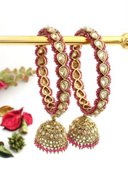 Mehar Jhumki Bangle Set (Golden)