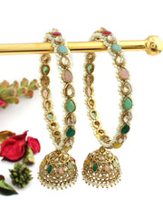 Mehar Jhumki Bangle Set (Golden)