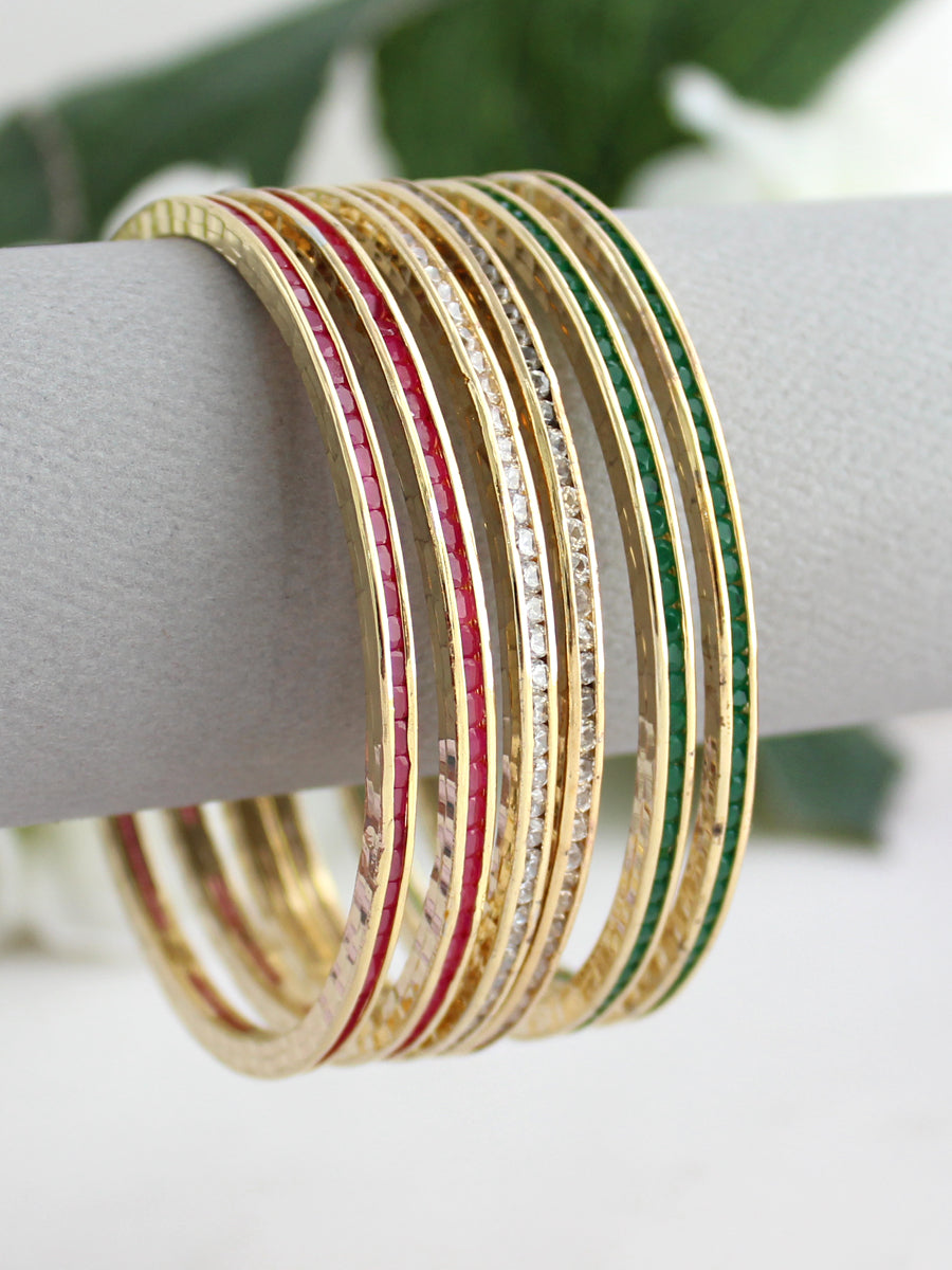 Raavi Bangle Set-Multicolor