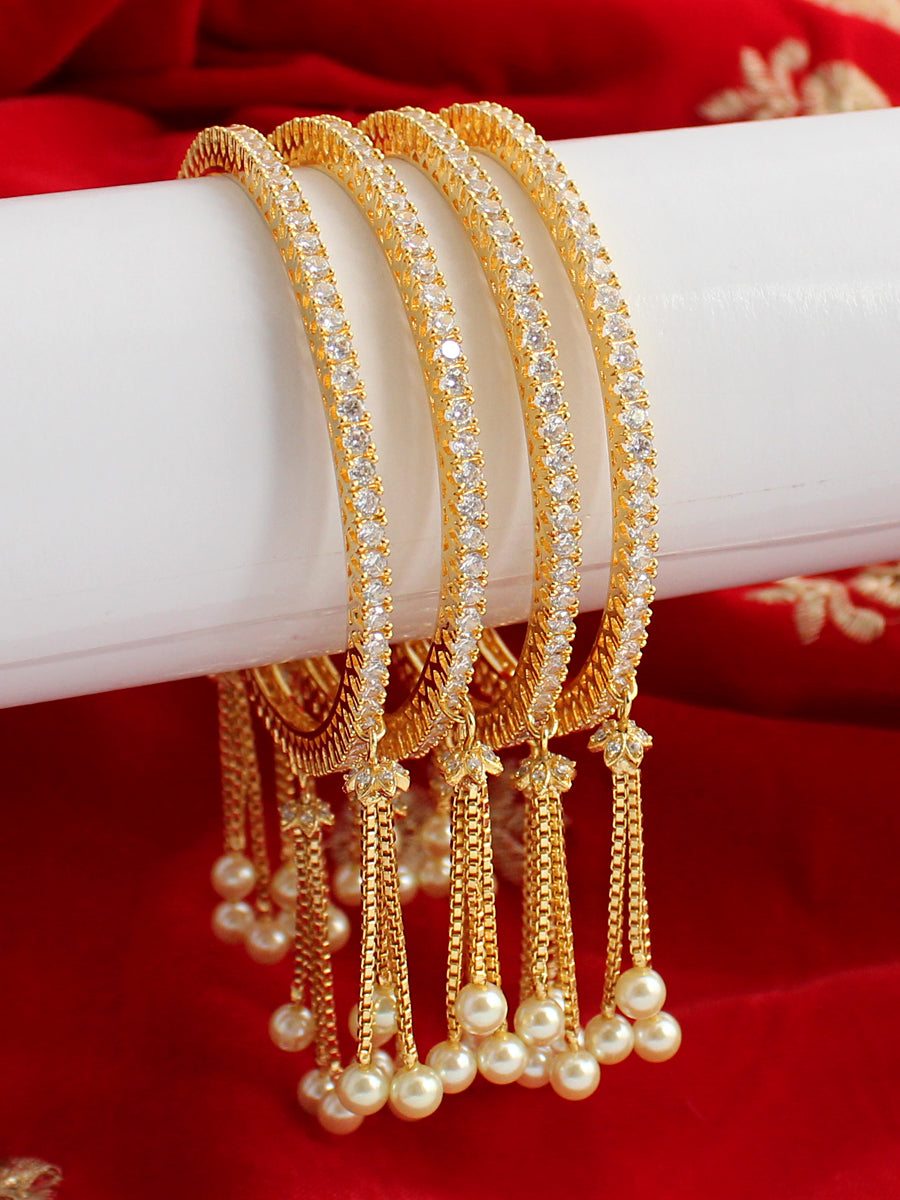 Avni Bangle Set-White