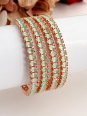 Lavanya Bangle Set-Mint Green