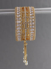 Dhwani Bangle Set-Golden