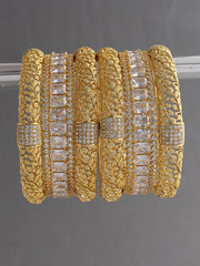 Ishani Bangle Set-Golden