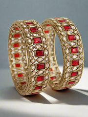 Ananya Bangle Set-Maroon