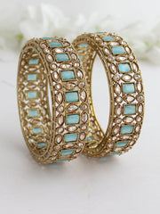 Ananya Bangle Set-Aqua