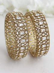 Ananya Bangle Set-White