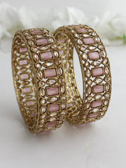 Ananya Bangle Set-Pastel Pink 