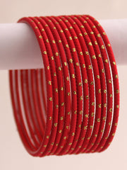 Sia Bangle Set-Red